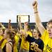 Michigan students rally in a chant before viewing the game on Saturday. Daniel Brenner I AnnArbor.com